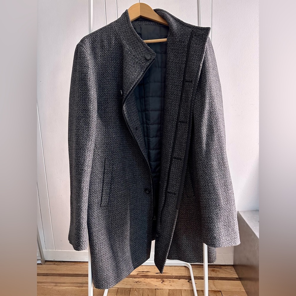 Calvin Klein Quilted Lined Overcoat